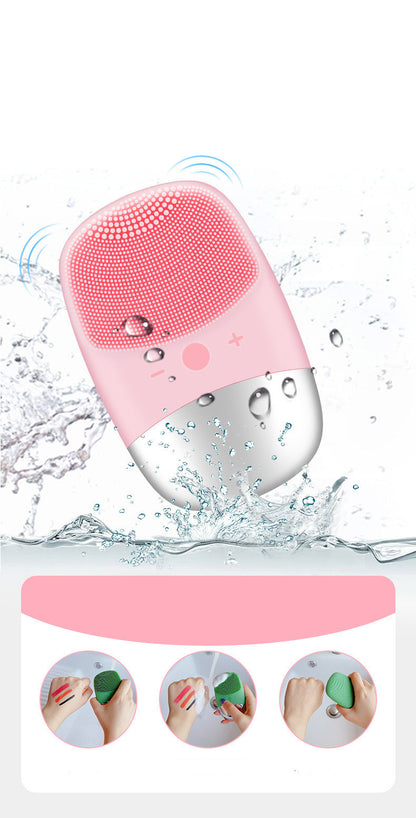 Mini Silicone Facial Cleanser with USB Charging Cable – Model DL001