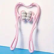 Multifunctional Manual Six-Wheel Neck Massager | Deep Tissue Neck and Shoulder Massage Roller with 360° Rotating Balls for Pain & Stiffness Relief