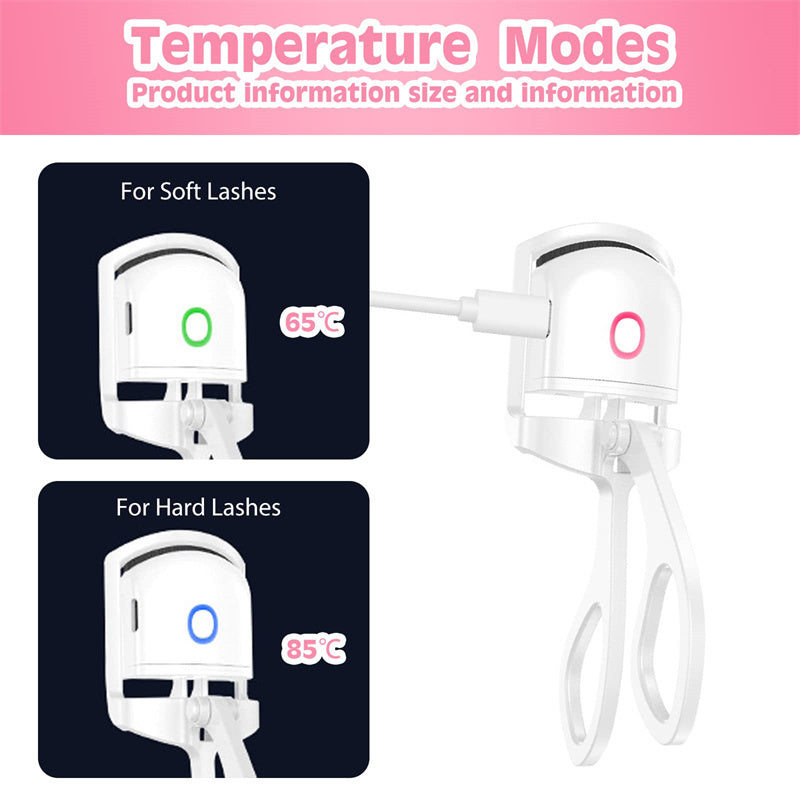 electric eyelash curler with safe thermal insulation slots