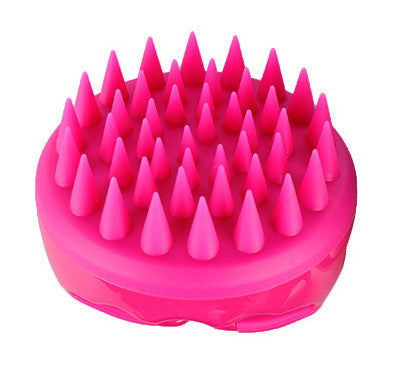 silicone hair washing brush for dandruff and oil removal
