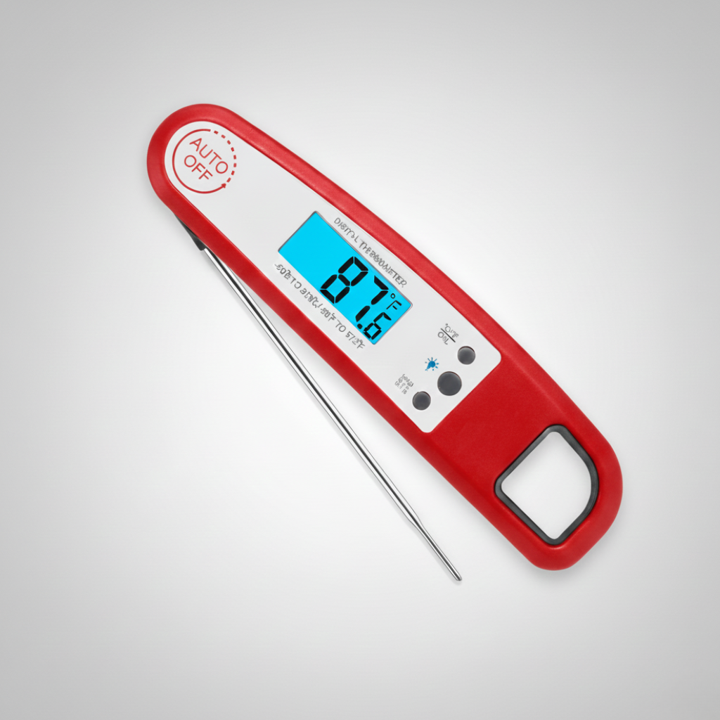 Digital Food Thermometer with Instant Read, High Precision for Cooking, Meat, Candy, and Liquids