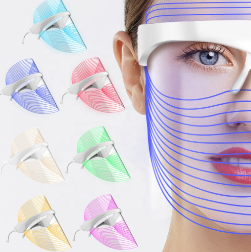 7 Color LED Face Mask Light Therapy Skin Rejuvenation and Anti Aging Beauty Device